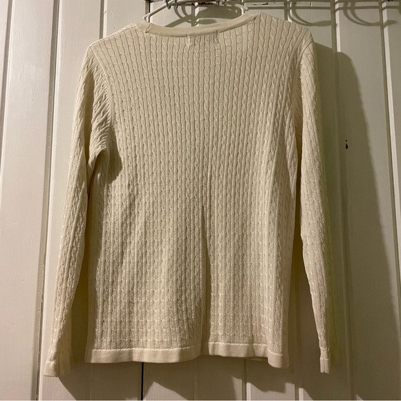 Norm Thompson y2k silk/cotton cardigan sweater-small EUC - Picture 5 of 8